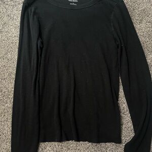 Wild Fable Black Ribbed Top